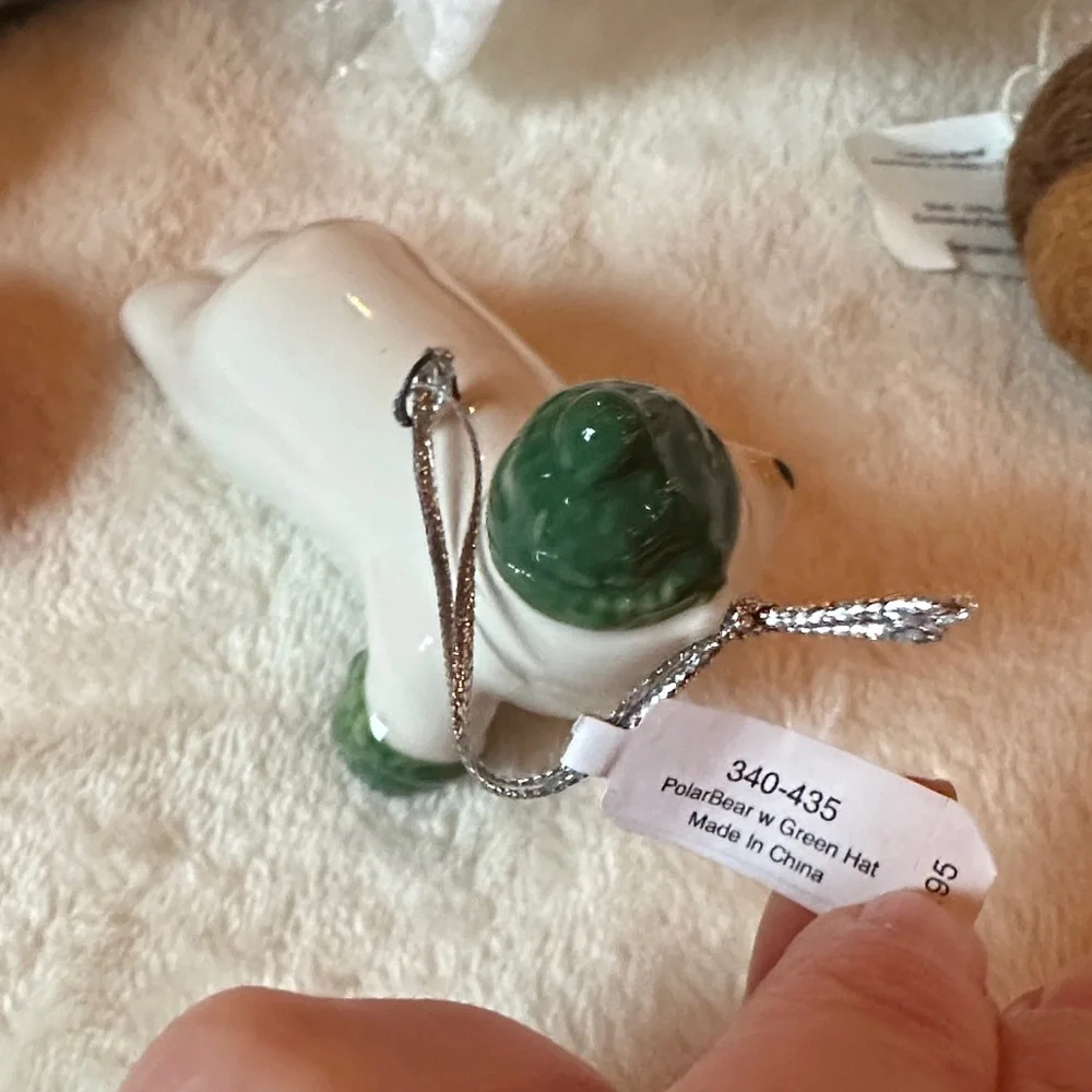 West Elm + Crate&Barrel Ornaments 5- whales, penguin, polar bear, acorns